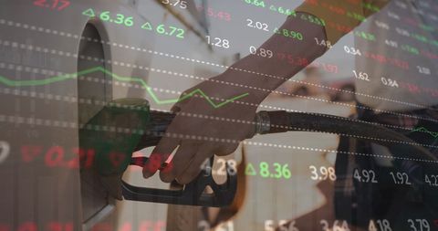 Fuel Economy Digital Overlay with Fueling Woman