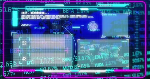 Digital Interface of Data Processing World Map Advanced Technology - Download Free Stock Images Pikwizard.com