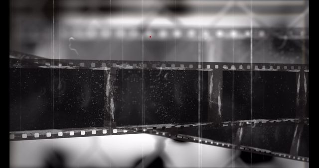 Overlay of Film Strips with Scratches and Interference on White Background - Download Free Stock Images Pikwizard.com