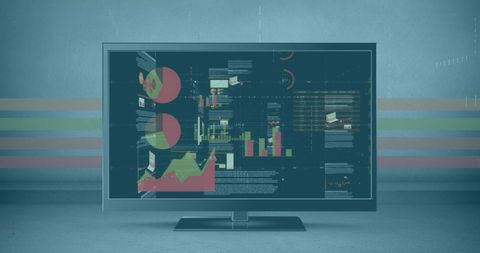 Data Analytics on Digital Display Screen - Download Free Stock Images Pikwizard.com
