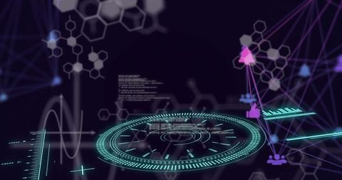 Advanced Scientific Data Processing and Network Interactions - Download Free Stock Images Pikwizard.com