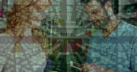 Cybersecurity risks in digital transactions concept