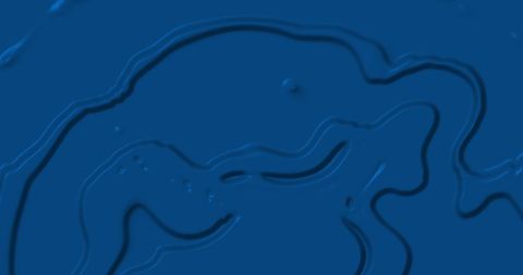 Abstract Blue Liquid Waves and Swirls in Motion