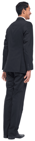 Smiling Businessman Standing Side View Transparent Background - Download Free Stock Videos Pikwizard.com