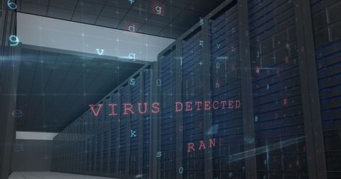 Cyber Attack Alert in Data Server Room - Download Free Stock Images Pikwizard.com