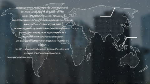 Global Data Transfer Animation with Moving Points of Light
