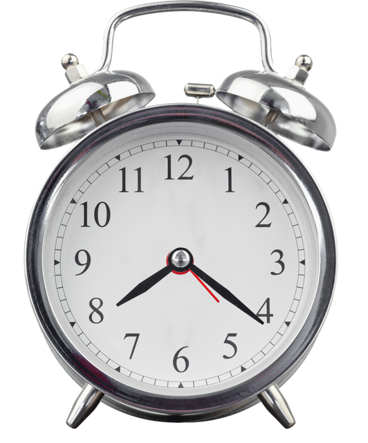 Silver Alarm Clock on Transparent Background - Download Free Stock Videos Pikwizard.com