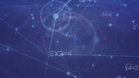 Digital Network Connections with Mathematical Concepts Overlay