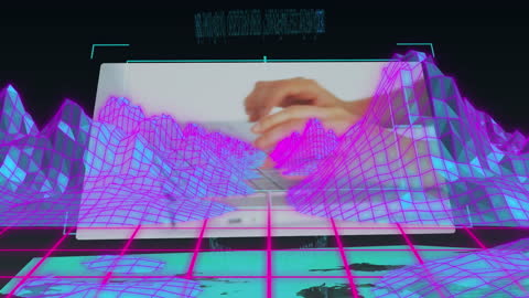 Abstract Concept of Metaverse Data Processing