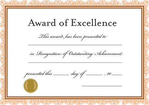 award of excellence certificate design on transparent background - Download Free Stock Videos Pikwizard.com