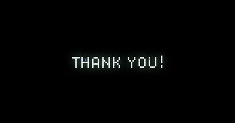 Digital Thank You Text on Black Background - Download Free Stock Images Pikwizard.com