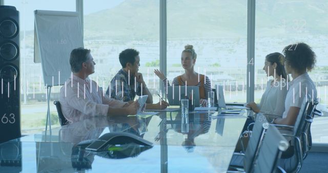 Business Team Discussing Strategies in Modern Office Meeting Room - Download Free Stock Images Pikwizard.com