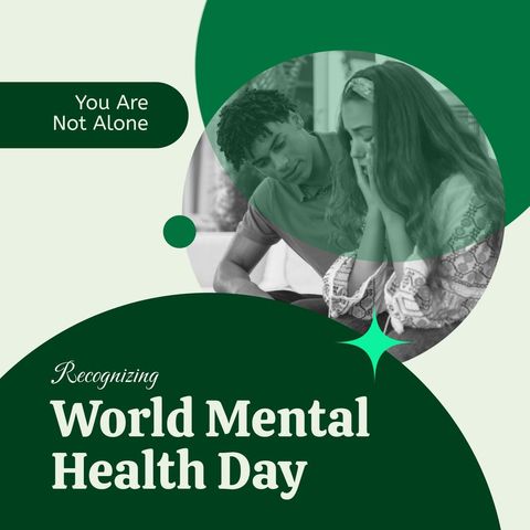 World Mental Health Day Awareness with Supportive Couple - Download Free Stock Templates Pikwizard.com