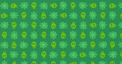 Seamless Pattern with Skulls and Spider Webs for Halloween Decorations - Download Free Stock Images Pikwizard.com