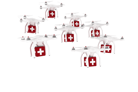 transparent medical drones in symmetrical flight for healthcare delivery - Download Free Stock Videos Pikwizard.com