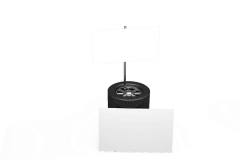 transparent background tire with blank cards for driving concepts - Download Free Stock Videos Pikwizard.com
