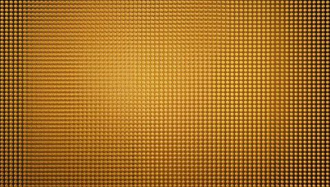 Golden Stud Grid Texture with Raised Circular Embossed Pattern and Reflective Highlights