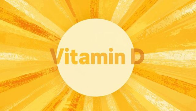 Vitamin d sunburst design radiating warm sunshine gradient with pale center disk