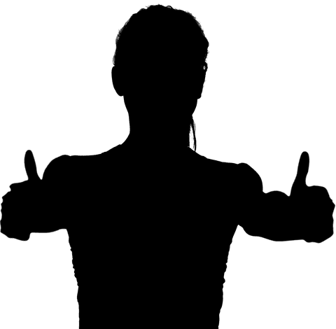 Transparent Silhouette of Woman Giving Thumbs Up Signal - Download Free Stock Videos Pikwizard.com