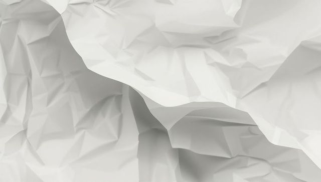 Abstract crumpled white paper texture for creative design