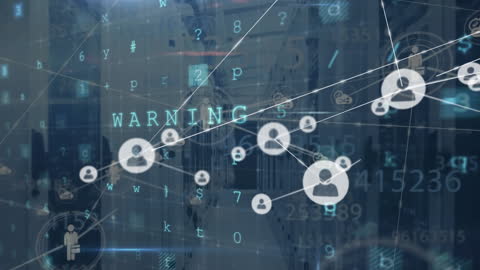 Digital Network and Warning Message Fast Development Theme