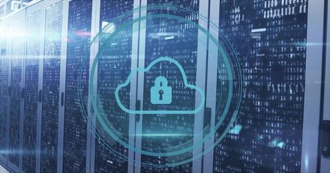 Cloud lock security in advanced data center environment