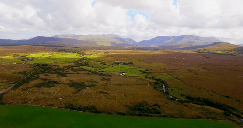 beautiful transparent overview of sprawling fields under cloudy sky - Download Free Stock Videos Pikwizard.com