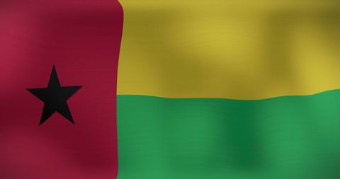 Waving Flag of Guinea-Bissau with Vibrant Colors - Download Free Stock Images Pikwizard.com