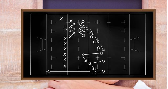 Rugby Strategy Chalkboard Calculation for Game Tactics - Download Free Stock Images Pikwizard.com