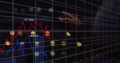 Analyzing Digital Market Trends on a Financial Graph - Download Free Stock Images Pikwizard.com