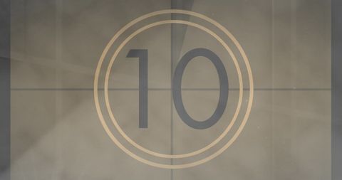 Vintage Film Countdown Leading Screen in Gray - Download Free Stock Images Pikwizard.com