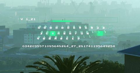 Floating Digital Data Overlay in Industrial Urban Area