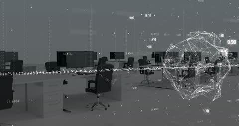 Digital Data Architecture in Modern Office Setting