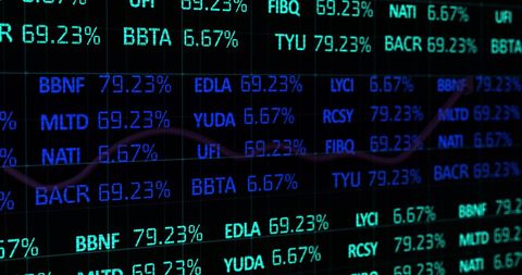 Stock Market Data Analysis Visualization on Black Background - Download Free Stock Images Pikwizard.com