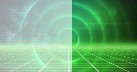 Futuristic Green Radar Screen with Digital Interface Elements - Download Free Stock Images Pikwizard.com