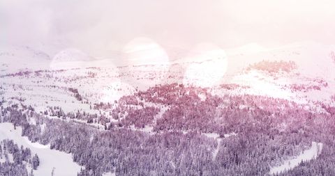 Enchanted Winter Landscape with Snow-Covered Mountains and Trees - Download Free Stock Images Pikwizard.com