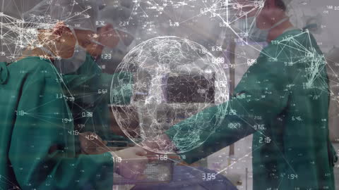 Global Medical Network with Surgeons at Work