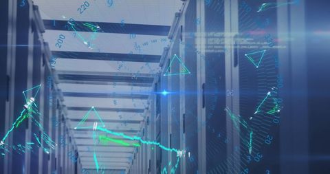 Innovative Digital Networking Concept in a Data Center - Download Free Stock Images Pikwizard.com