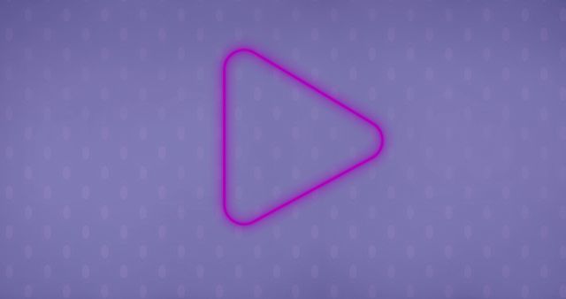 Glowing Neon Play Icon over Pastel Purple Background - Download Free Stock Images Pikwizard.com