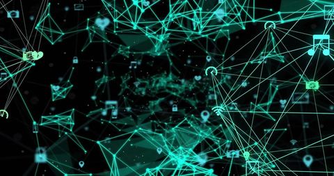 Digital Network Connections with Infographic Icons Texture - Download Free Stock Images Pikwizard.com
