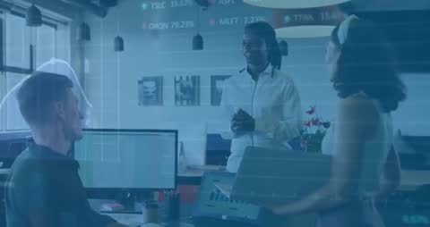 Business Team Analyzing Charts in Collaborative Meeting