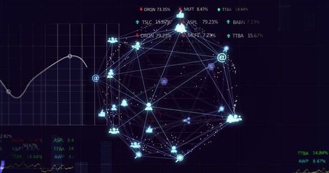 Digital Network Connectivity and Data Interface Background - Download Free Stock Images Pikwizard.com