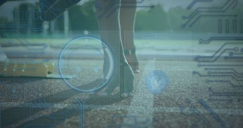 Digital Interface Integrating Athlete Preparing for Track Sprint