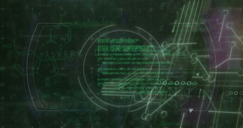 Innovative Digital Interface with Code and Circuit Overlay - Download Free Stock Images Pikwizard.com