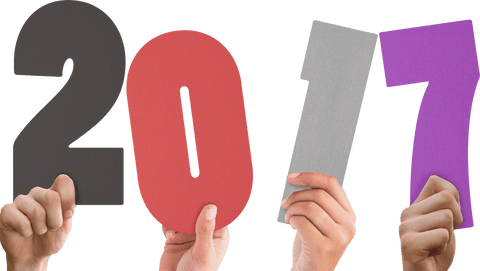 hands holding vibrant 2017 numbers on transparent background - Download Free Stock Videos Pikwizard.com