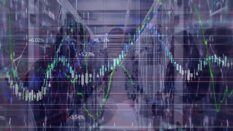 Financial Data Analytics Visualization Over Computer Servers