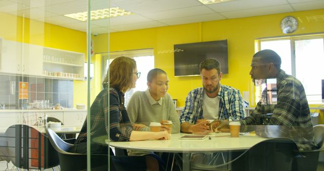 Diverse Group Collaborating in Modern Office Meeting - Download Free Stock Images Pikwizard.com