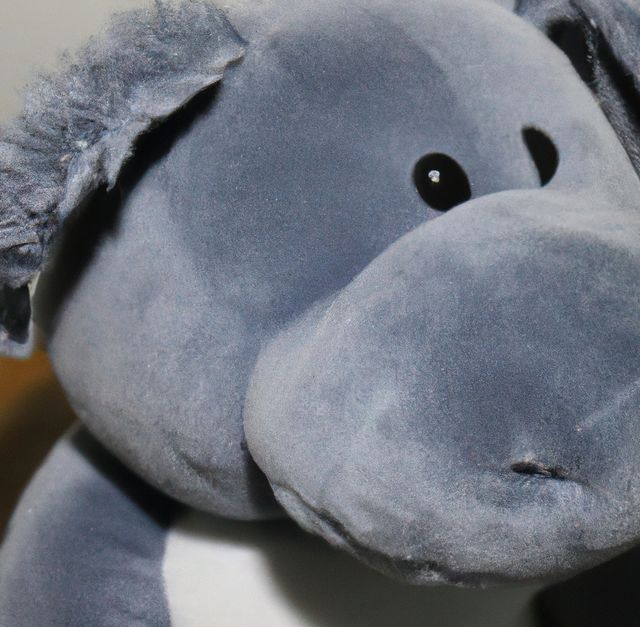 Close up of grey teddy bear on white background. Toys, childhood and stuffed animals concept.