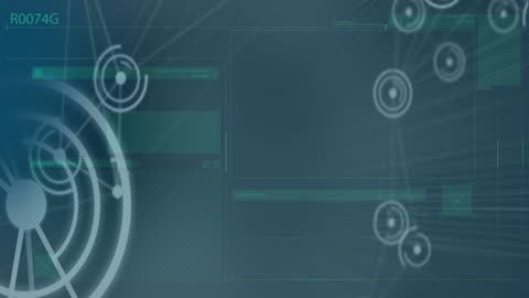 Futuristic Digital Interface with Global Connection