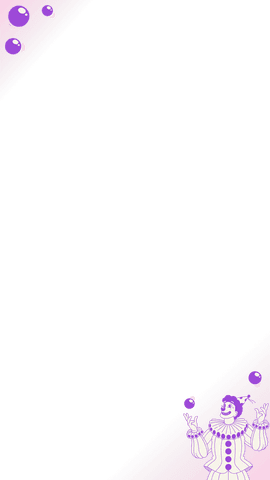 Transparent Clown Juggling Purple Spheres Over Pink Gradient - Download Free Stock Videos Pikwizard.com